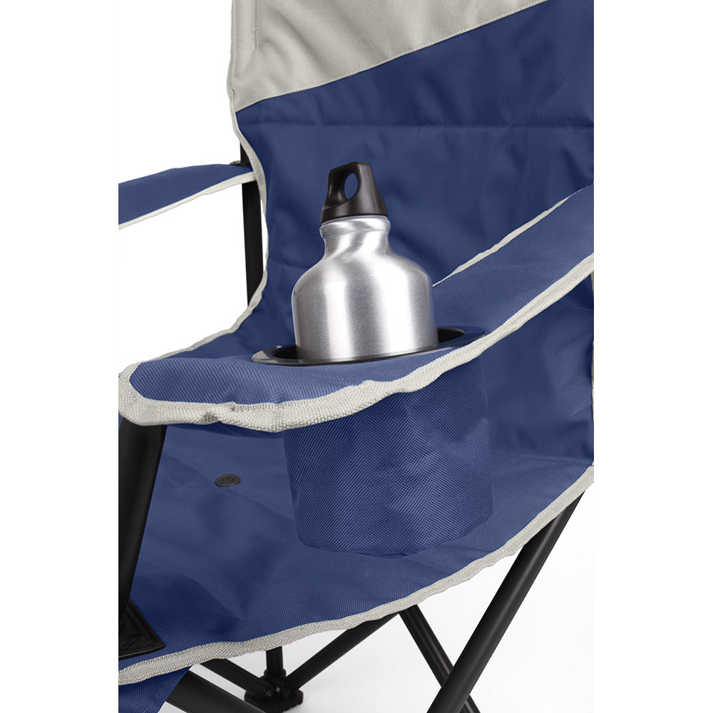 Coleman - Big & Tall Quad Camping Chair - Skyfall Blue - Cup holder