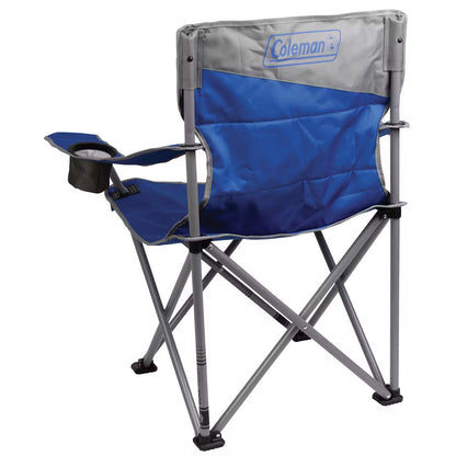 Coleman - Big & Tall Quad Camping Chair - Blue - Back left