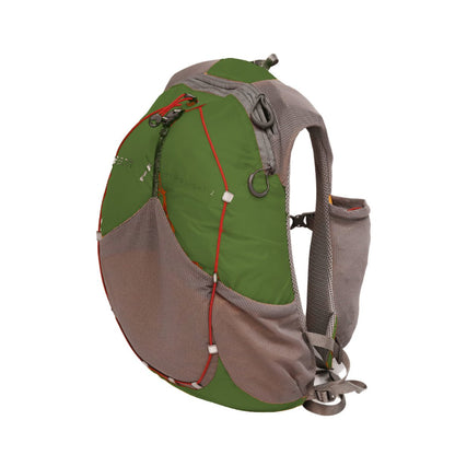 Aarn - 12 or 20 Liter Hydro Light Backpack - Right side - Forest Green