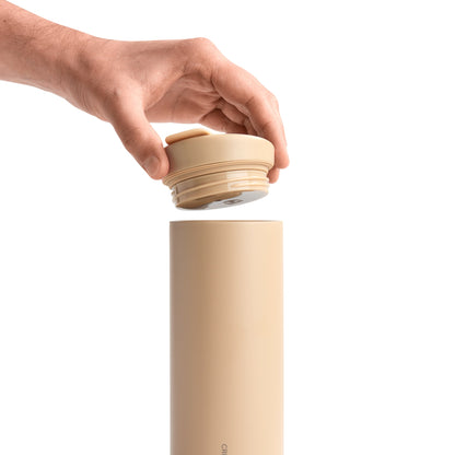 Created Co. - 16oz Nomad Flip Tumbler - Desert Tan - Screw-top lid