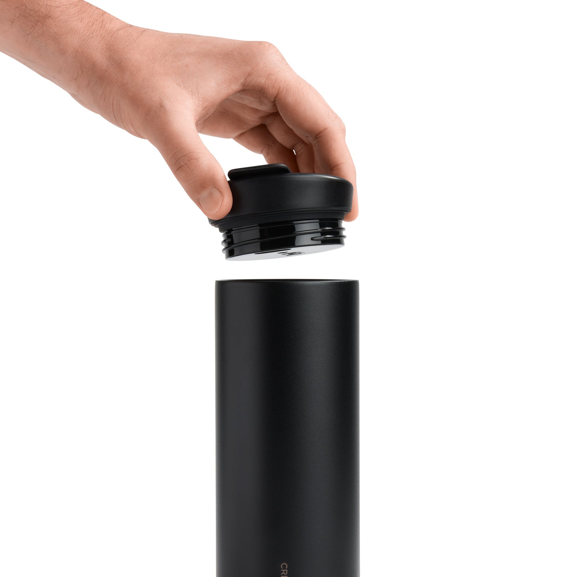 Created Co. - 16oz Nomad Flip Tumbler - Black - Screw-top lid