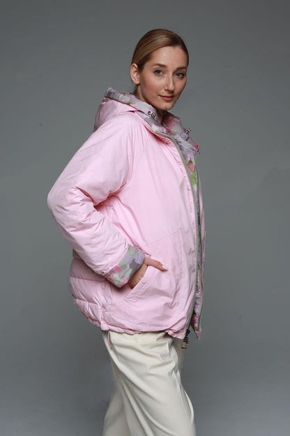 Reversible Demi-Season Jacket - Iris/Pink