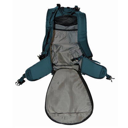 Couloir - 30 Liter Ride Ski Pack - Main compartment access from strap side - Mediterranean