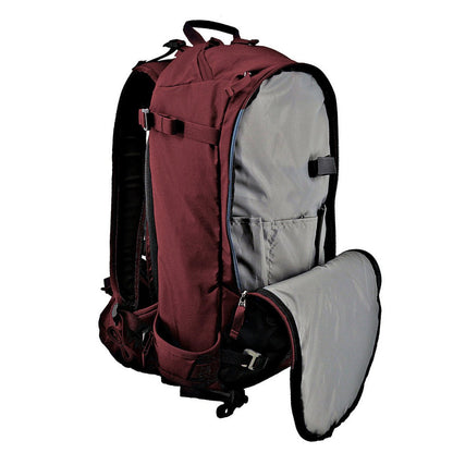 Couloir - 30 Liter Ride Ski Pack - Front left, front pouch open - Port
