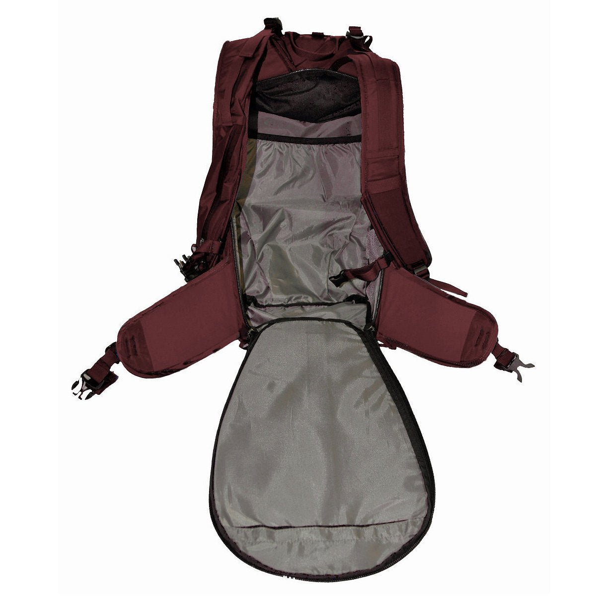 Couloir - 30 Liter Ride Ski Pack - Main compartment access from strap side - Port