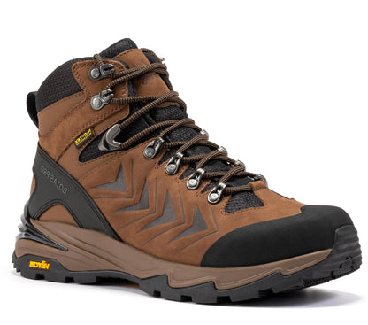 Rock Rooster Footwear Inc - Botas Pro 6 Inch Waterproof Hiking Boots with VIBRAM Traction Lug Outsole - Brown - Front right side