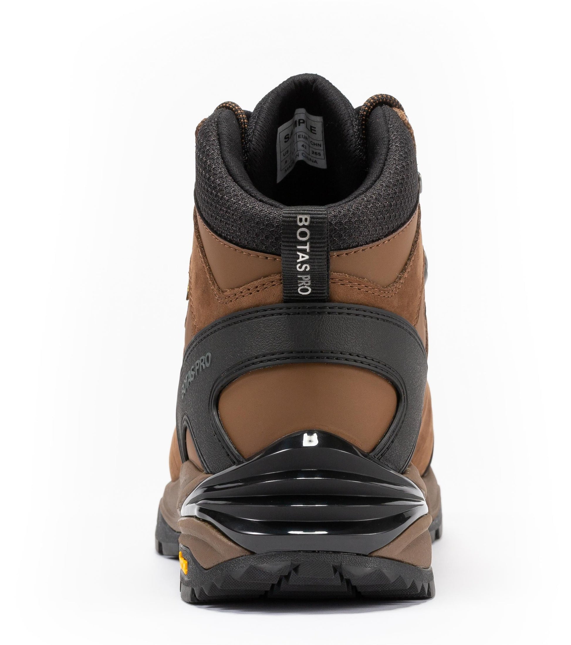 Rock Rooster Footwear Inc - Botas Pro 6 Inch Waterproof Hiking Boots with VIBRAM Traction Lug Outsole - Brown - Back
