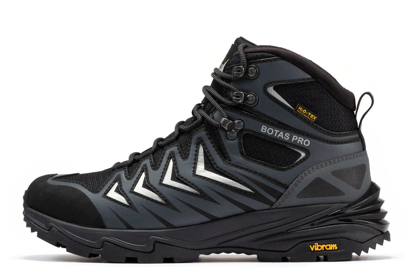 Rock Rooster Footwear Inc - Botas Pro 6 Inch Waterproof Hiking Boots with VIBRAM Traction Lug Outsole - Metallic - Left side
