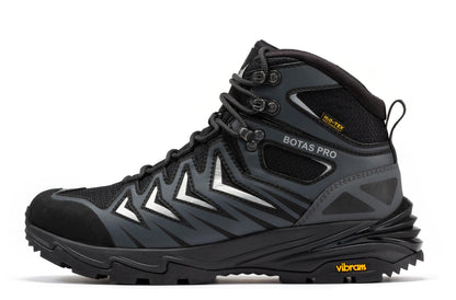 Rock Rooster Footwear Inc - Botas Pro 6 Inch Waterproof Hiking Boots with VIBRAM Traction Lug Outsole - Metallic - Left side