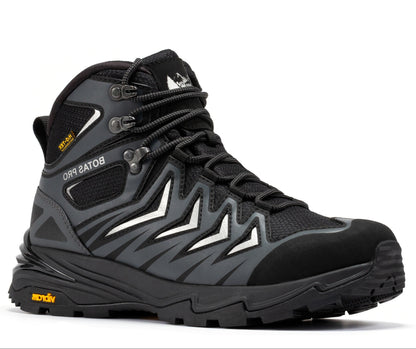 Rock Rooster Footwear Inc - Botas Pro 6 Inch Waterproof Hiking Boots with VIBRAM Traction Lug Outsole - Metallic - Front right side