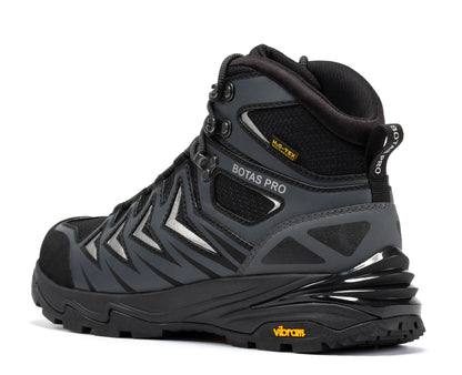 Rock Rooster Footwear Inc - Botas Pro 6 Inch Waterproof Hiking Boots with VIBRAM Traction Lug Outsole - Metallic - Back left side