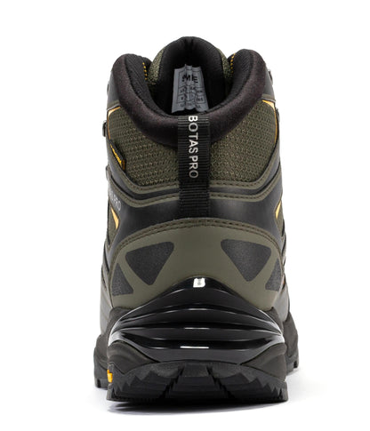 Rock Rooster Footwear Inc - Botas Pro 6 Inch Waterproof Hiking Boots with VIBRAM Traction Lug Outsole - Metallic Green - Back