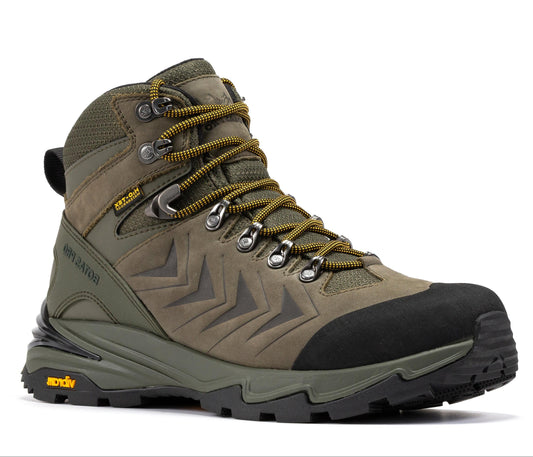 Rock Rooster Footwear Inc - Botas Pro 6 Inch Waterproof Hiking Boots with VIBRAM Traction Lug Outsole - Olive - Front right side