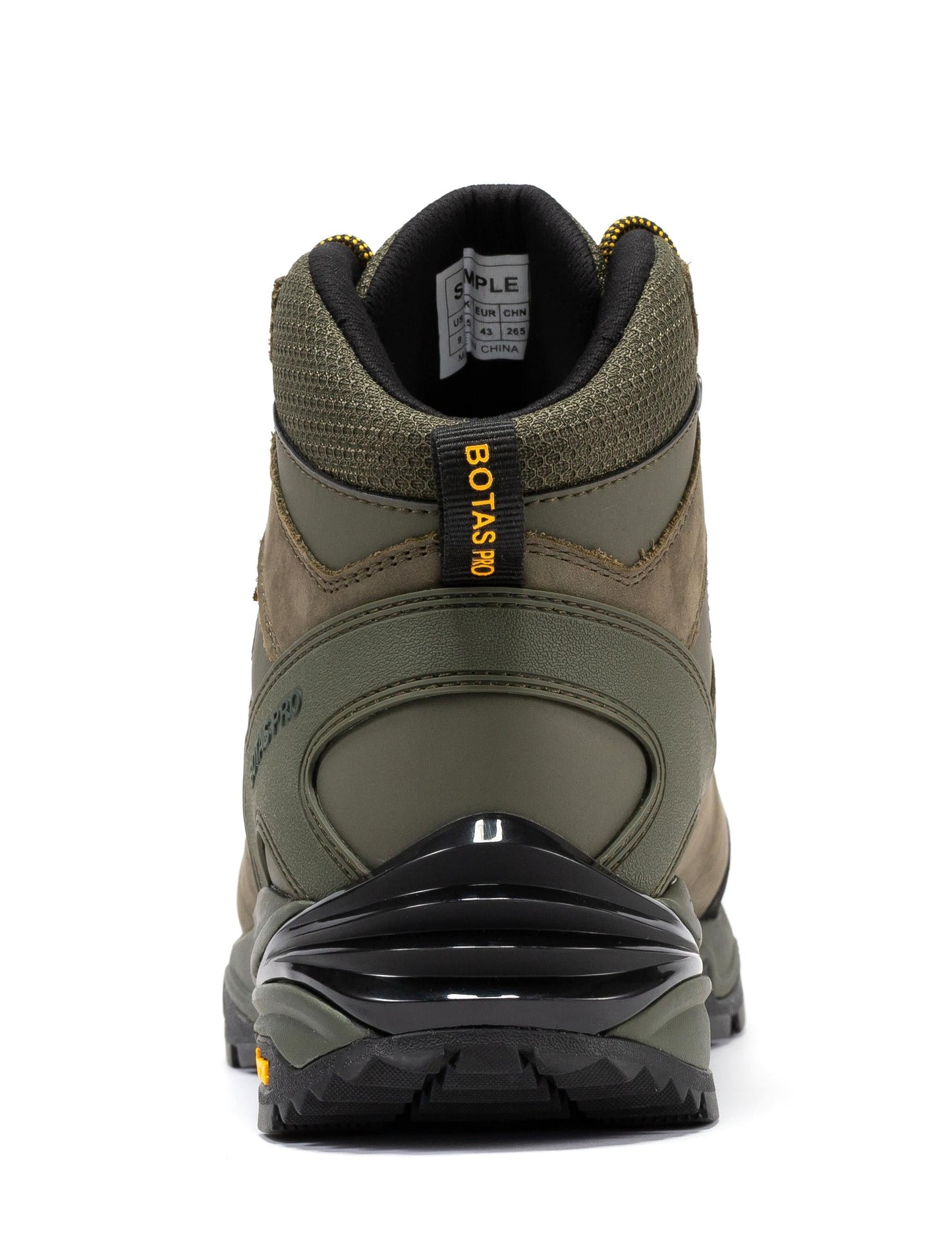 Rock Rooster Footwear Inc - Botas Pro 6 Inch Waterproof Hiking Boots with VIBRAM Traction Lug Outsole - Olive - Back