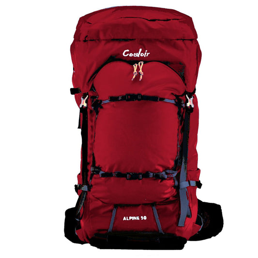 Couloir - 40 or 50 Liter Alpine Ski Pack - Front - Mediterranean