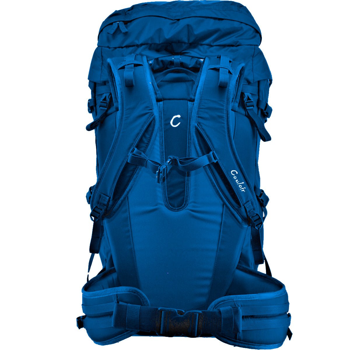 Couloir - 50-60-70 Liter Ascent Ski and Alpine Backpack - Shoulder straps - Imperial Blue