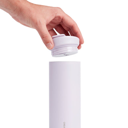 Created Co. - 16oz Nomad Flip Tumbler - Lavender - Restocking in May - Top with lid removed