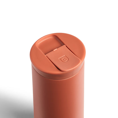 Created Co. - 16oz Nomad Flip Tumbler - Terracotta - Restocking in April - Top closed