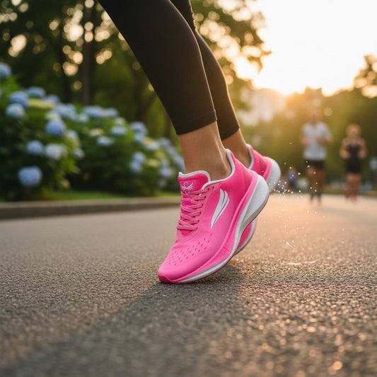 Swift Running - APUS Women - Pink - Front left, street view