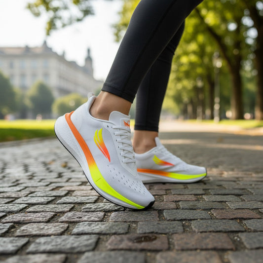 Swift Running - APUS Women - White - Right side, street view