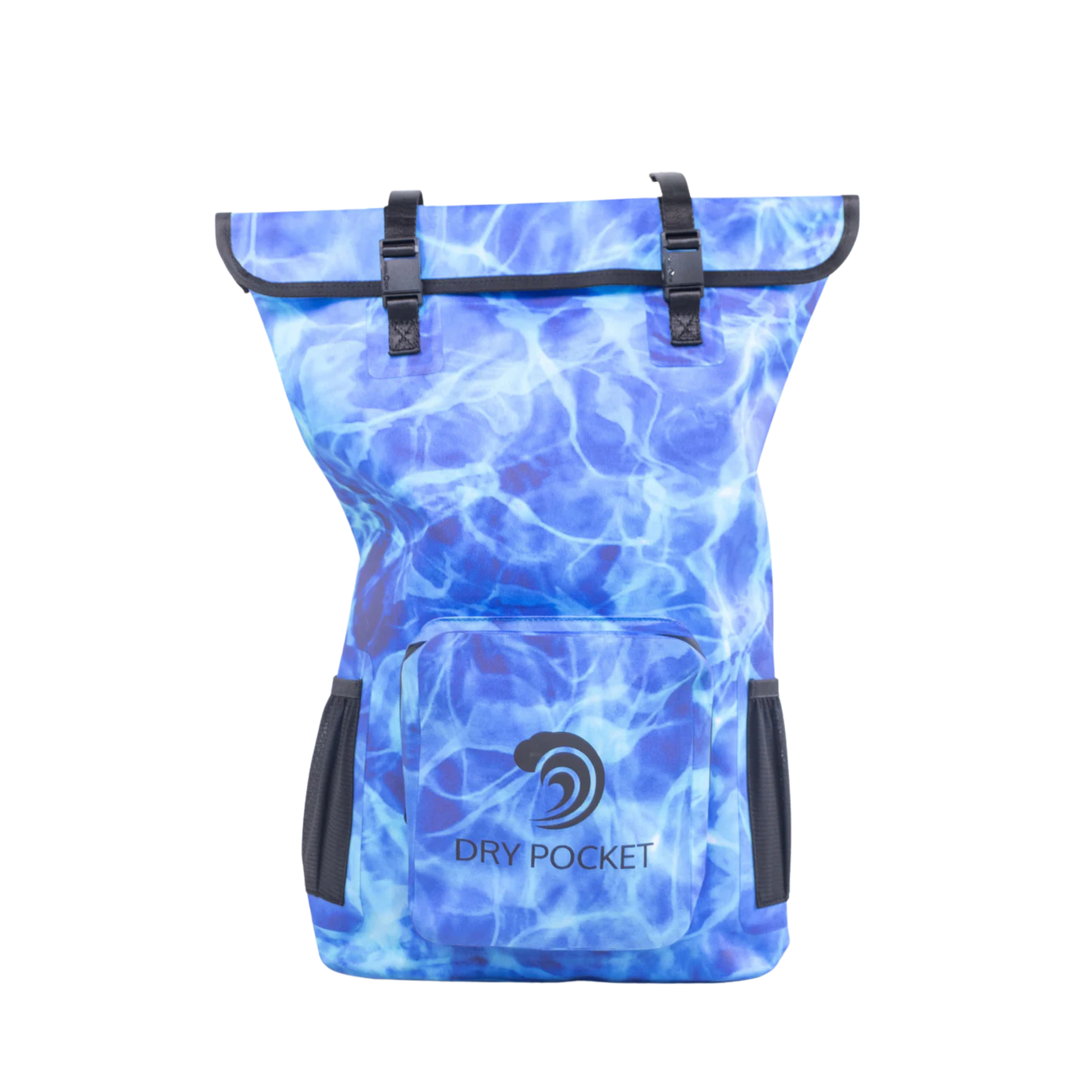 Dry Pocket - Waterproof Floating Backpack Dry Bag - Aqua Blue - Orange