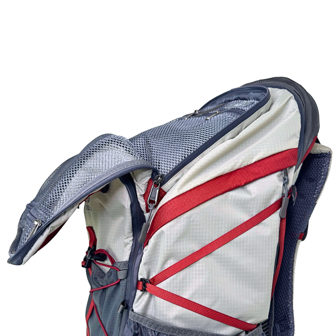Near Zero Outdoor Gear - The Dean TR 50 Overnight Hiking Backpack - Brain compartment with mesh pockets