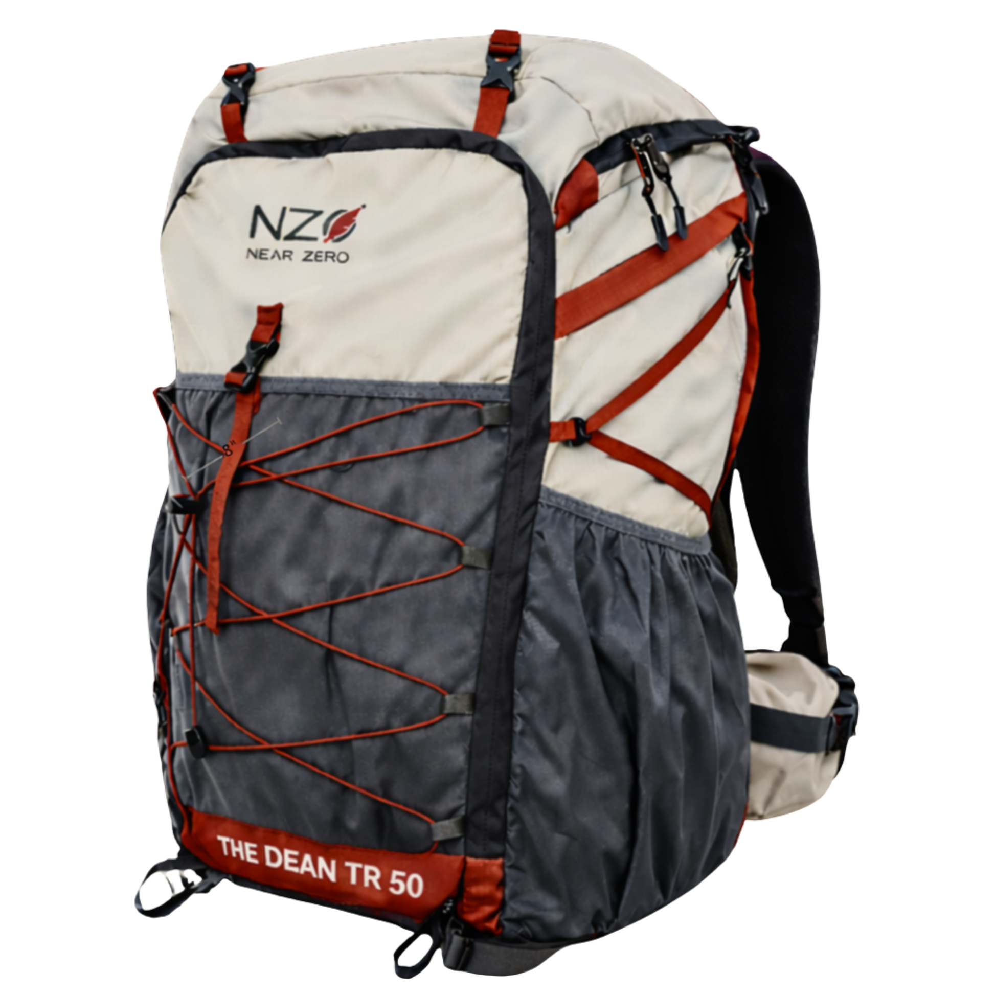 Near Zero Outdoor Gear - The Dean TR 50 Overnight Hiking Backpack - Front right