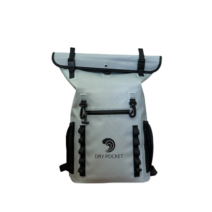 Dry Pocket - Waterproof Floating Cooler Backpack Dry Bag - Dark Grey - Front