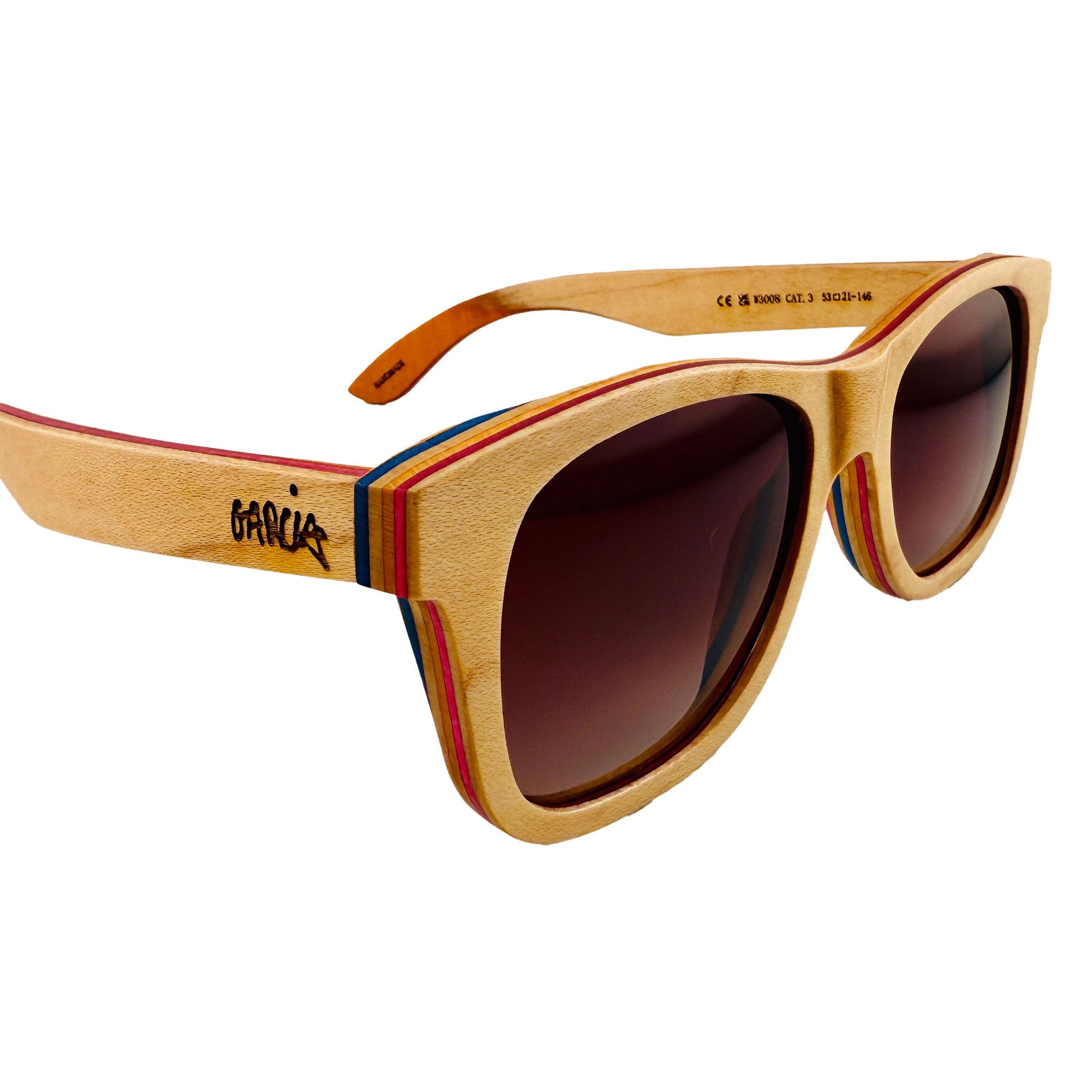 TMBR - Jerry Garcia The Traveler Light w/ Rose Sunglasses - Right hinge/branding detail