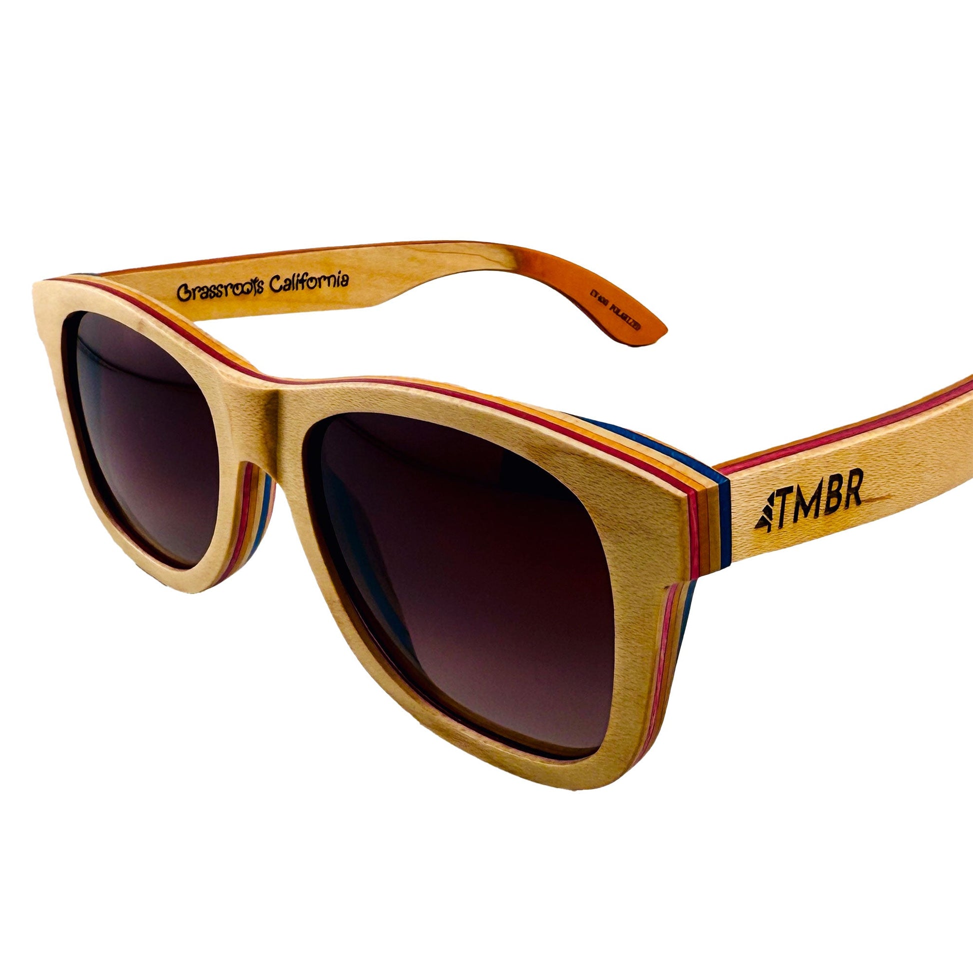 TMBR - Jerry Garcia The Traveler Light w/ Rose Sunglasses - Left hinge/branding detail