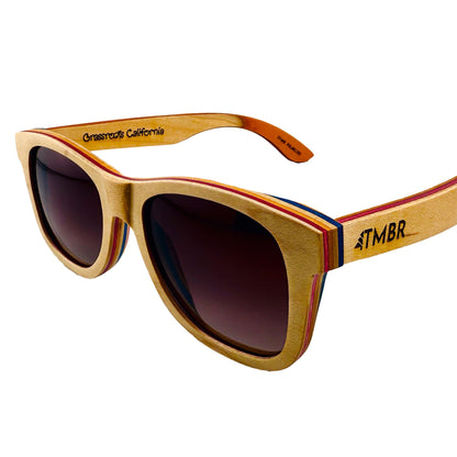 TMBR - Jerry Garcia The Traveler Light w/ Rose Sunglasses - Left hinge/branding detail