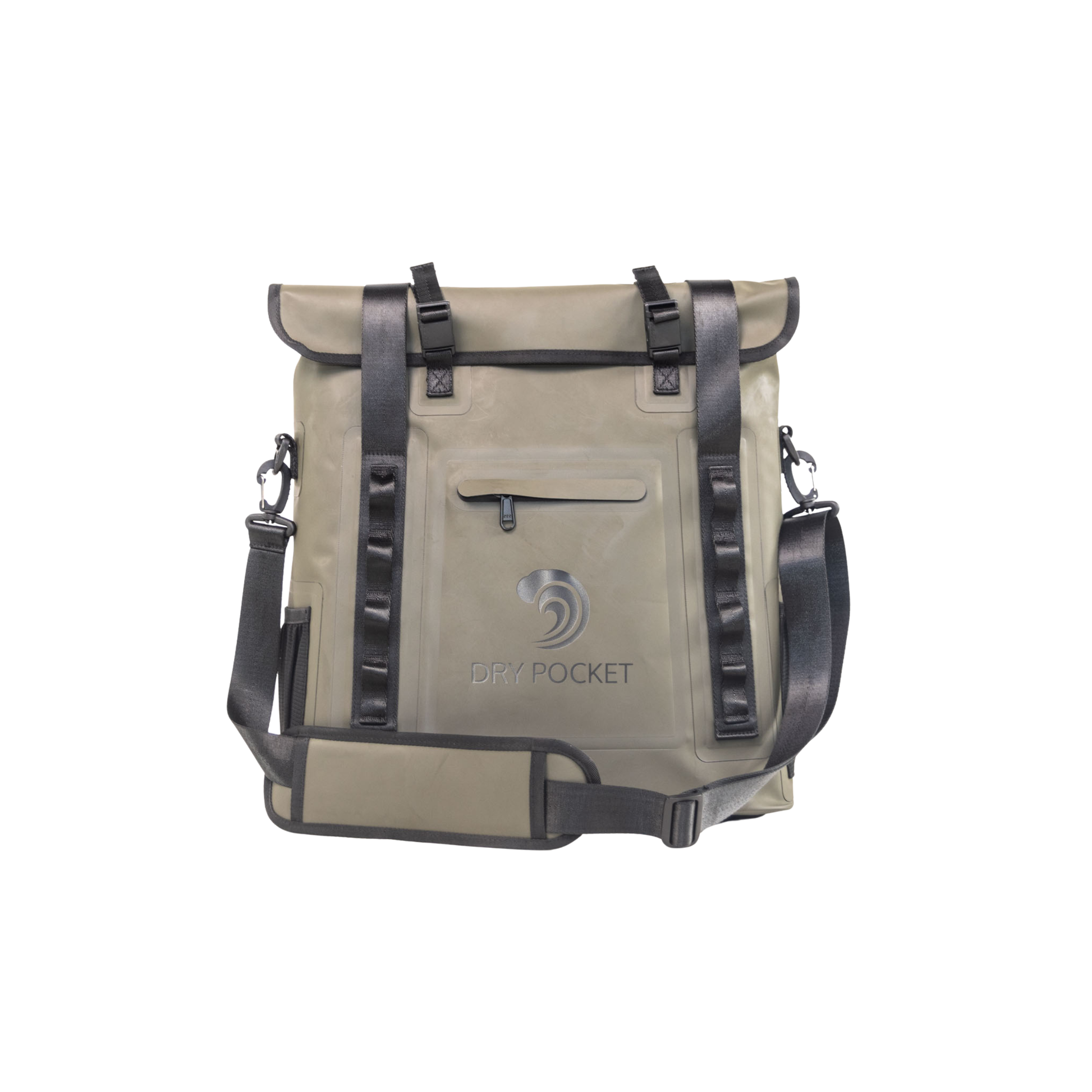 Dry Pocket - Waterproof Floating Cooler Tote - Hunter Green - Front