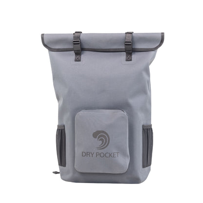 Dry Pocket - Waterproof Floating Backpack Dry Bag - Dark Grey - Front