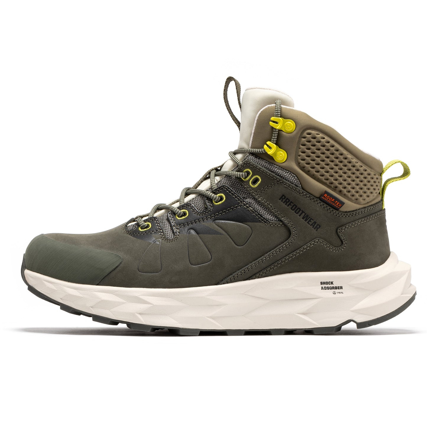 Farmington 6 Inch Waterproof Hiking Boots with VIBRAM® Outsole - Green