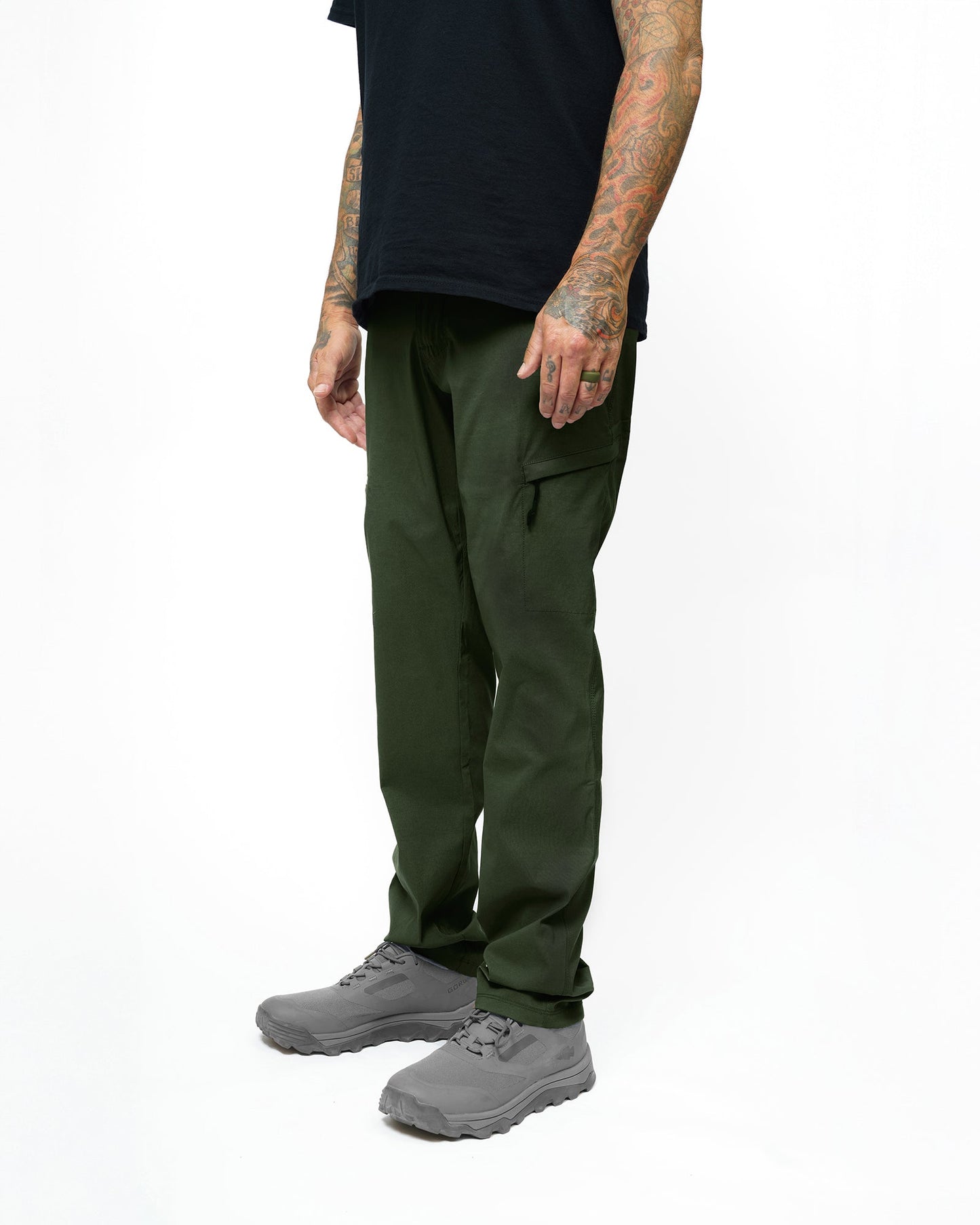 Off The Grid Surplus - Lancer Taper Fit Pant - Dk Army - Front left
