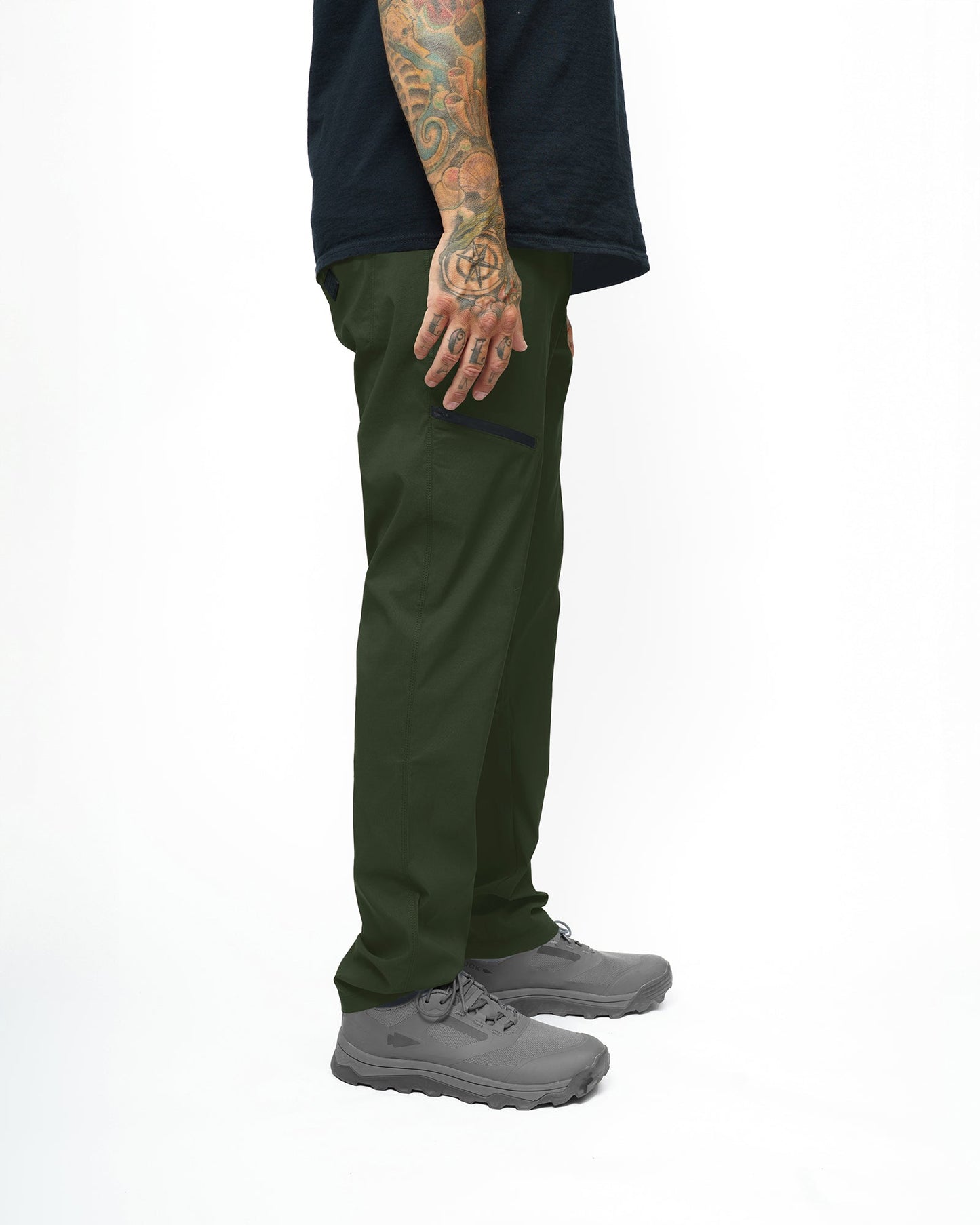 Off The Grid Surplus - Lancer Taper Fit Pant - Dk Army - Right side
