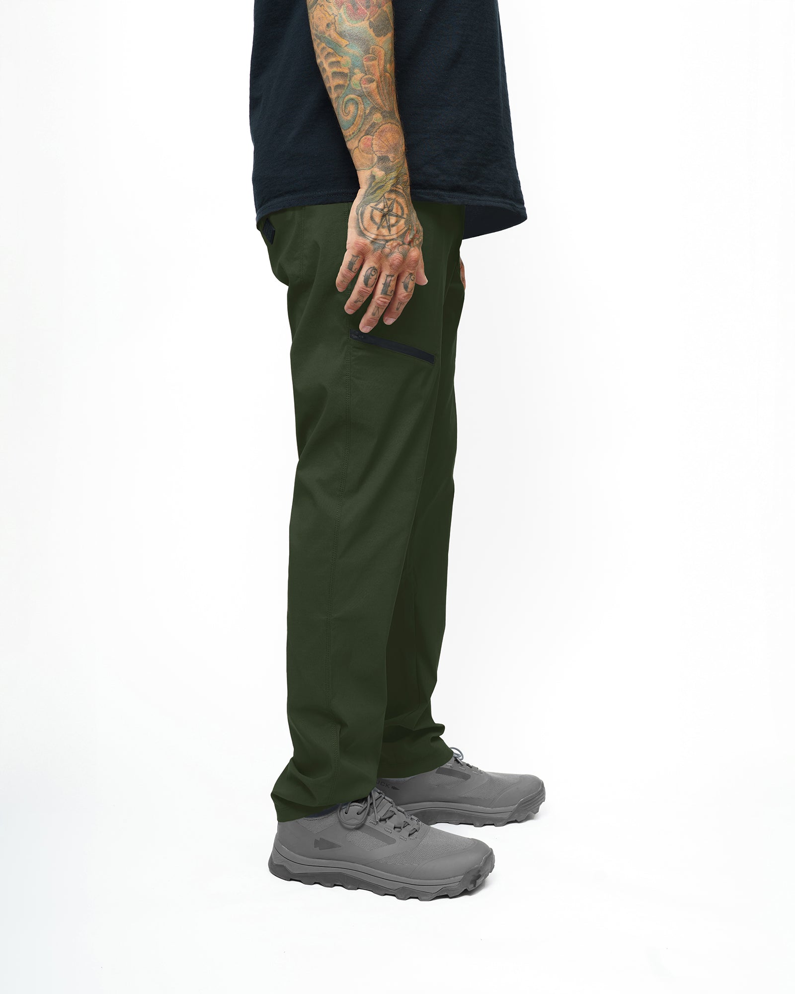Off The Grid Surplus - Lancer Taper Fit Pant - Dk Army - Right side
