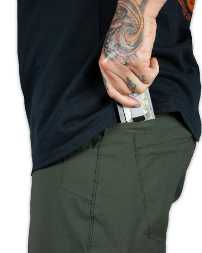 Off The Grid Surplus - Lancer Standard Fit Pant - Dk Army - Left wallet pocket detail