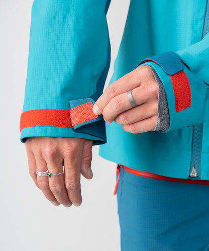 Strafe Outerwear - Meadow 3L Shell Jacket - Cuff detail - Dark Teal