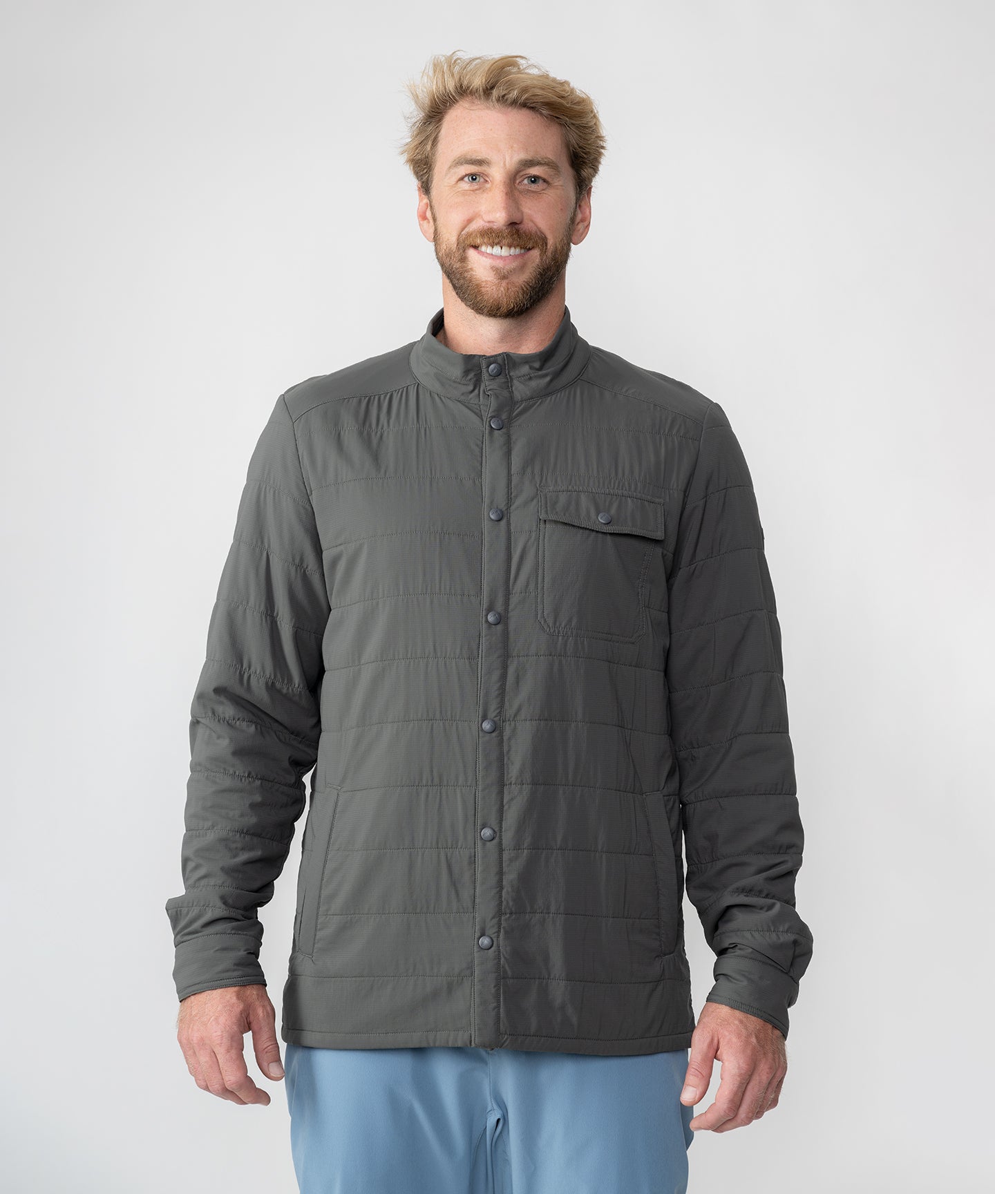 Strafe Outerwear - Highlands Shirt Jacket - Front - Charcol