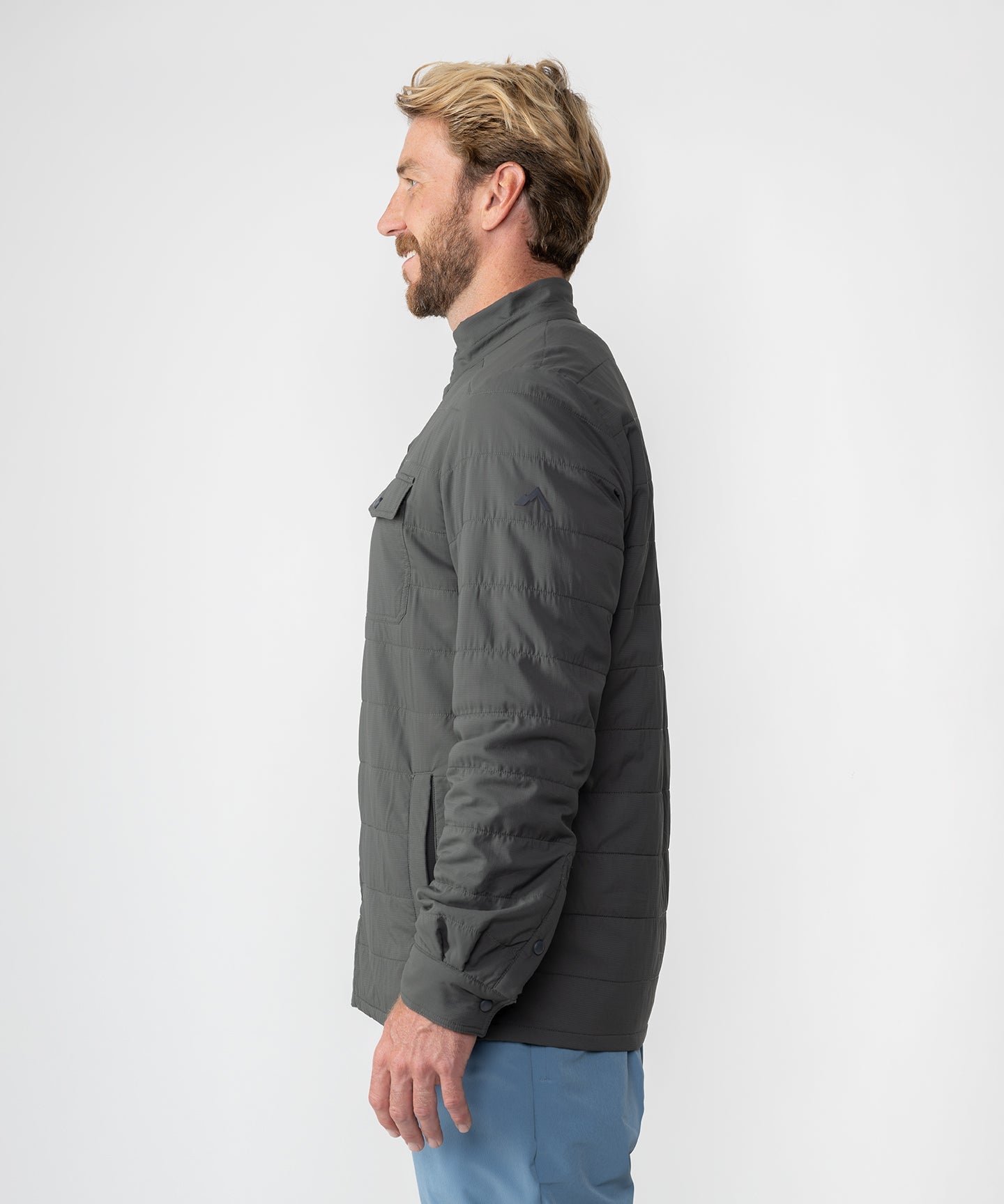 Strafe Outerwear - Highlands Shirt Jacket - Left side - Charcol
