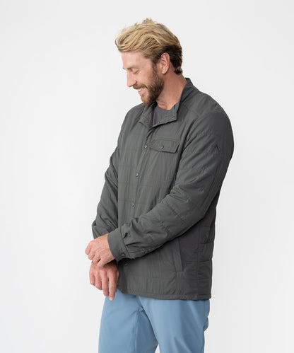 Strafe Outerwear - Highlands Shirt Jacket - Front left - Charcol