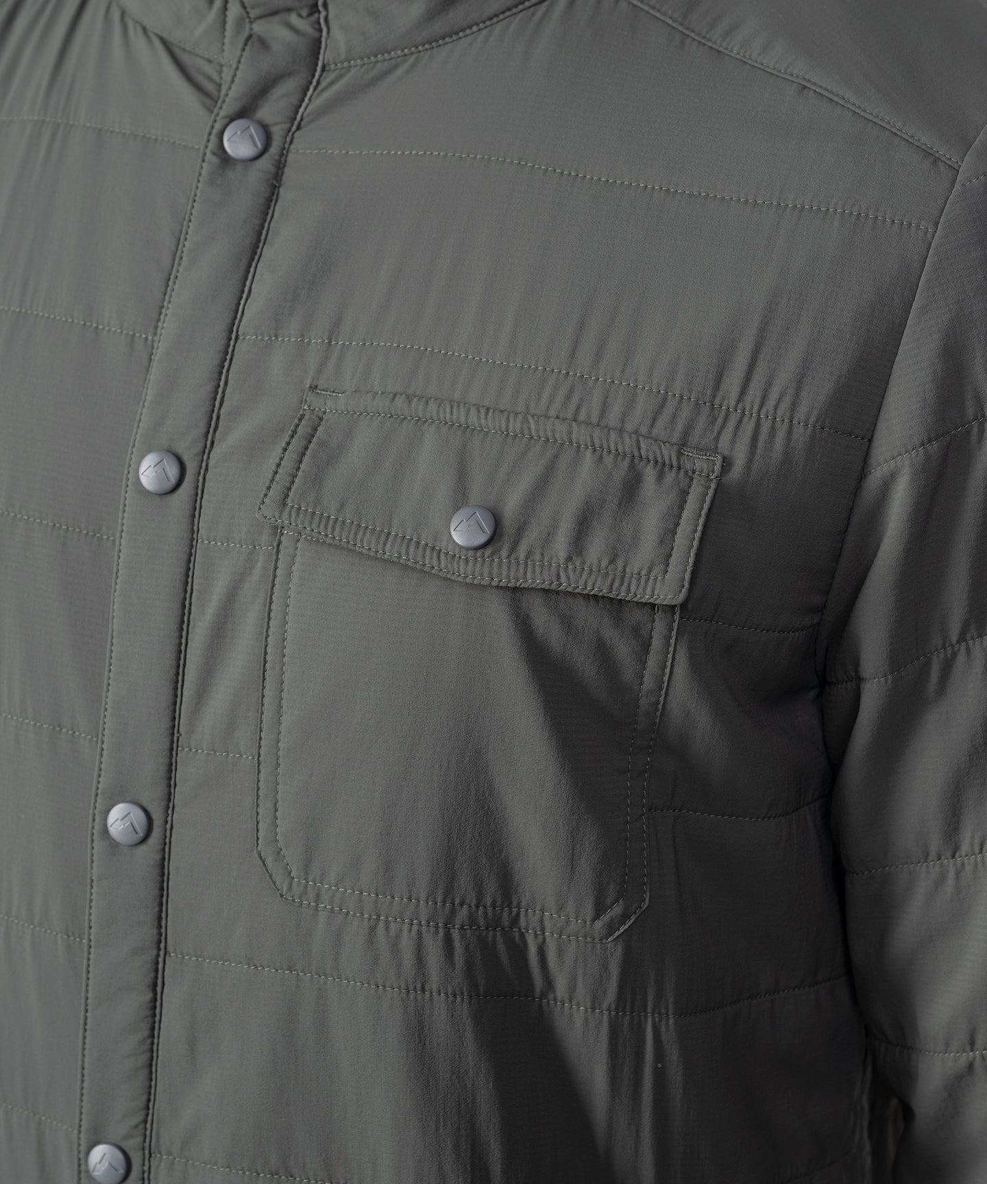 Strafe Outerwear - Highlands Shirt Jacket - Chest pocket detail - Charcol