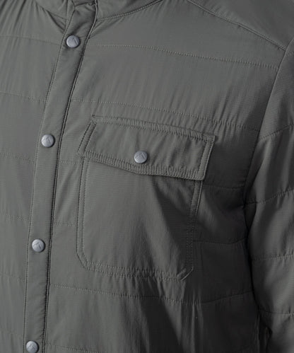 Strafe Outerwear - Highlands Shirt Jacket - Chest pocket detail - Charcol