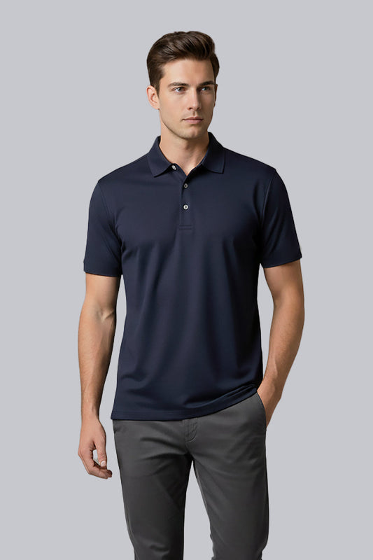 SpectraUSA - UPF 50 Performance Polo - Front - Navy