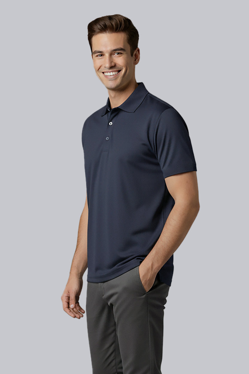 SpectraUSA - UPF 50 Performance Polo - Front left - Navy