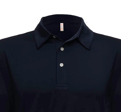 SpectraUSA - UPF 50 Performance Polo - Collar detail - Black