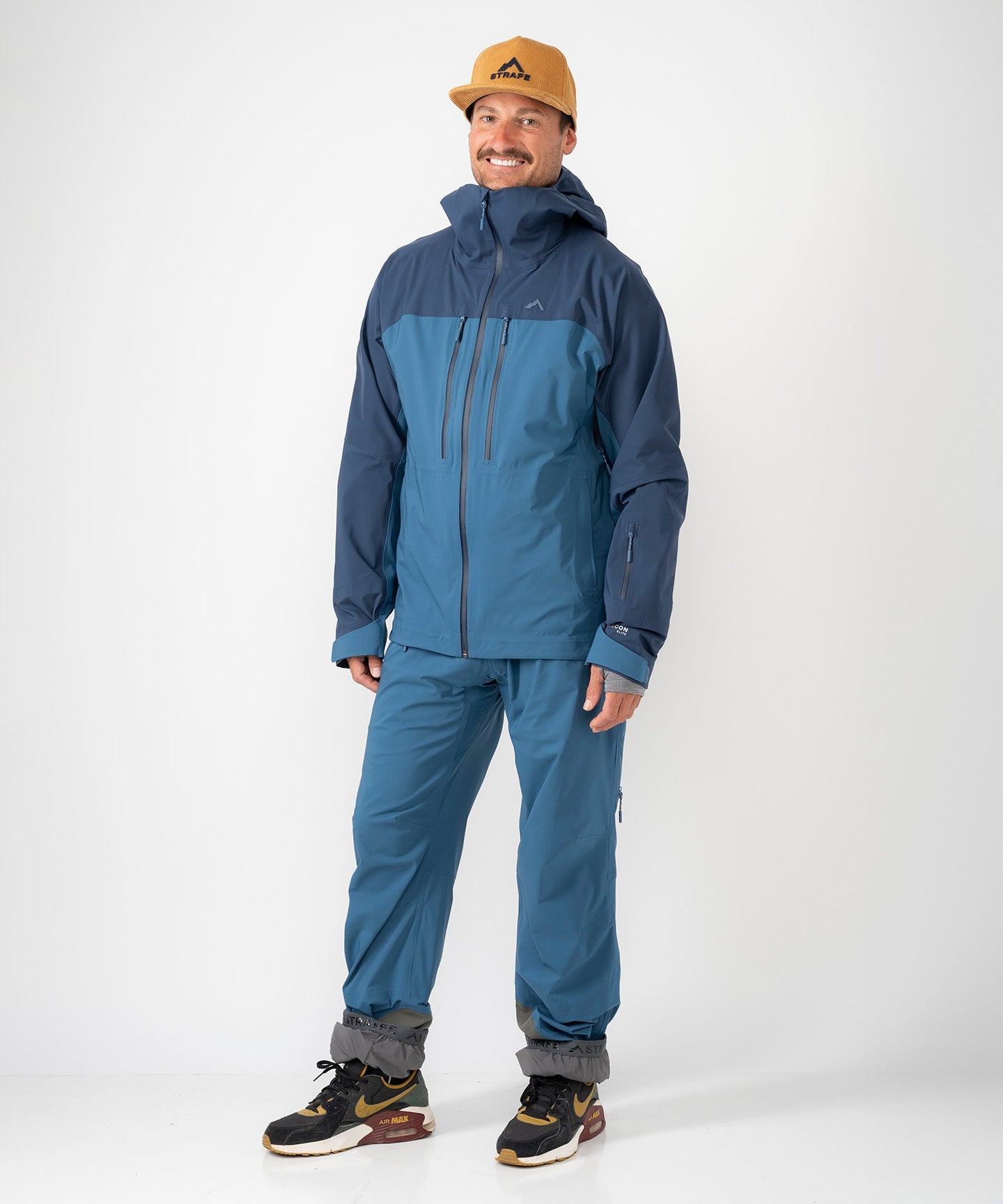 Strafe Outerwear - Pyramid Jacket - Front left full body - Blue Water