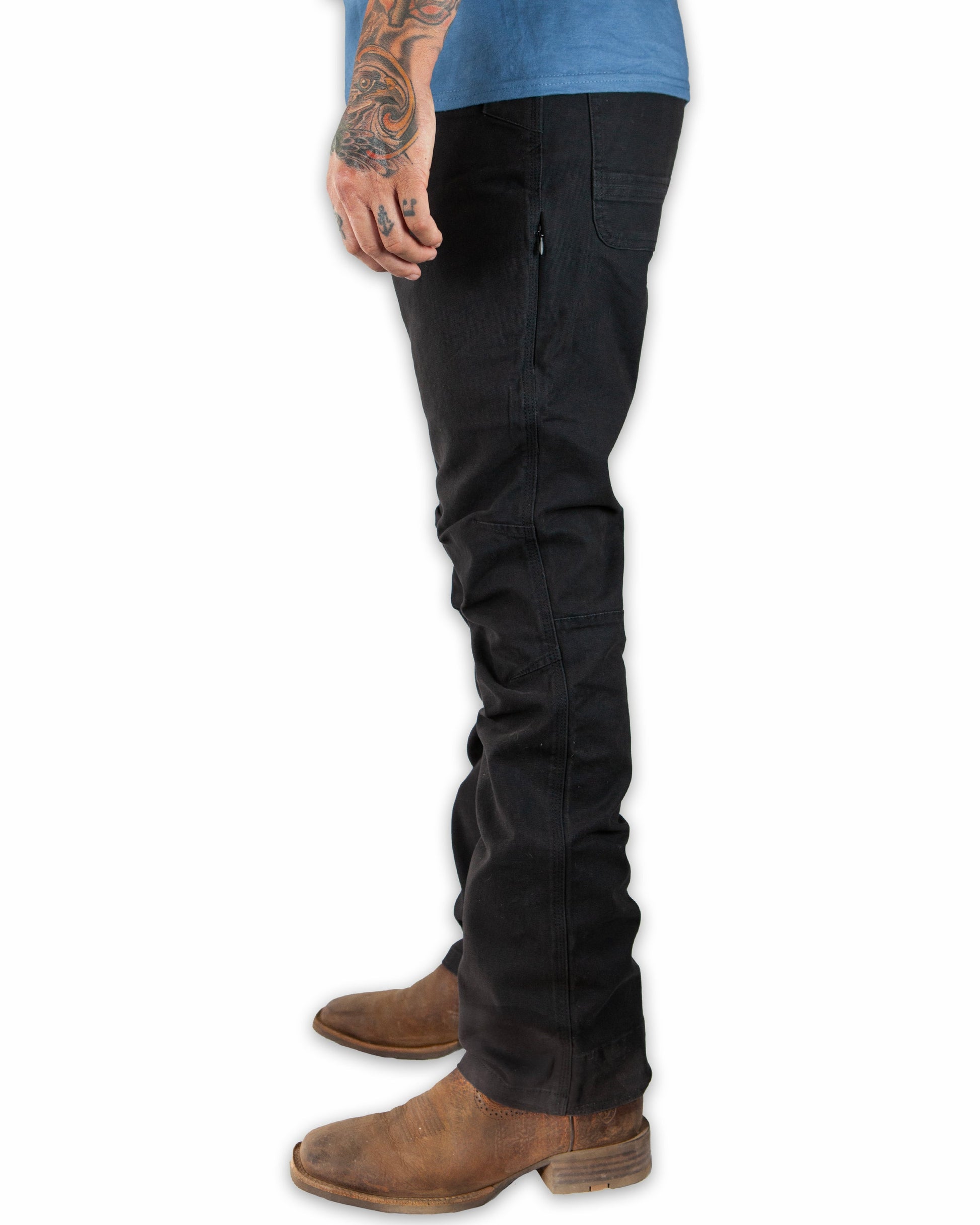 Off The Grid Surplus - Trailblazer Boot Cut Pants - Black - Left side