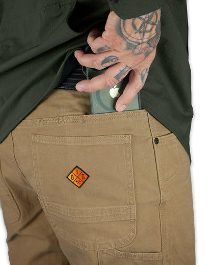 Off The Grid Surplus - Trailblazer Boot Cut Pants - Coyote - Rigth wallet pocket detail